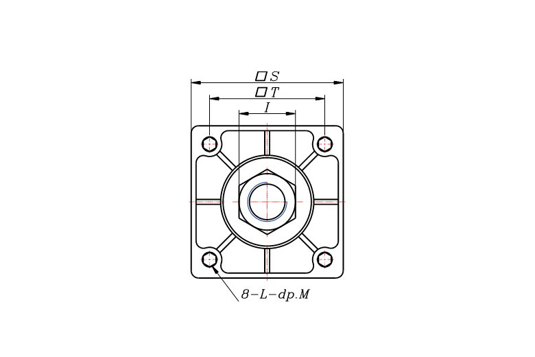 سیلندر پنوماتیک چهار میله Airtac قطر 50 | SC50