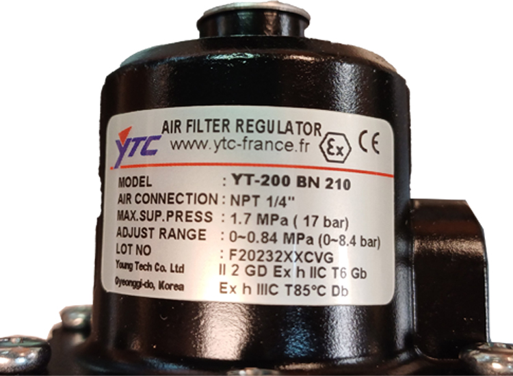 فیلتر رگلاتور YTC سایز 1/4 | YT200BN210