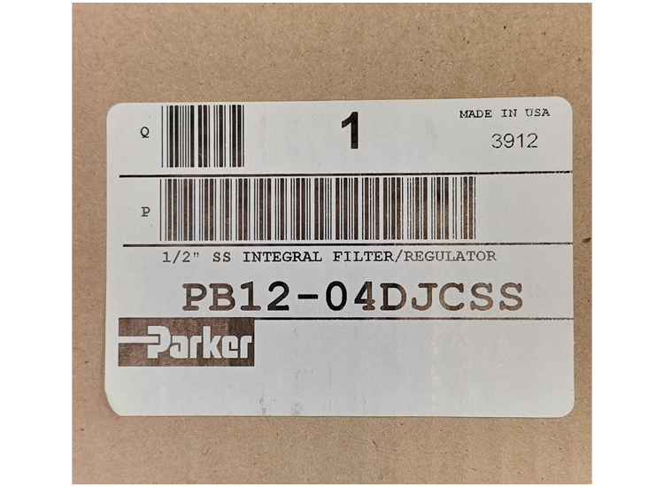 فیلتر رگلاتور Parker سایز 1/2 استیل | PB1204DJCSS